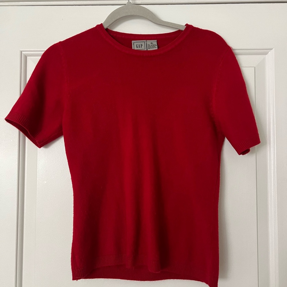 Vintage Gap Red Cashmere Sweater